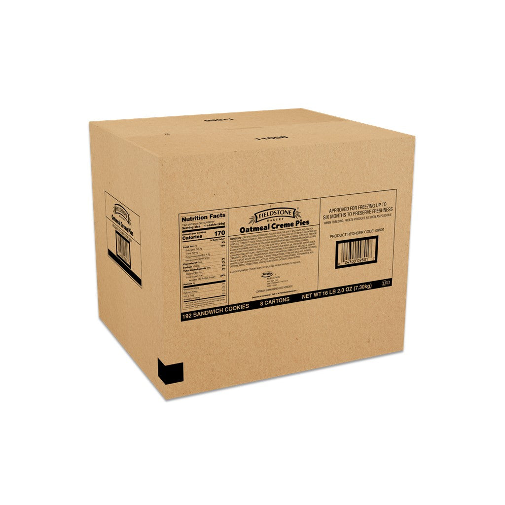 Fieldstone Bakery Oatmeal Creme Pies Case